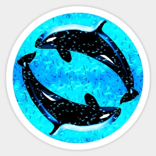 Orcas Sticker